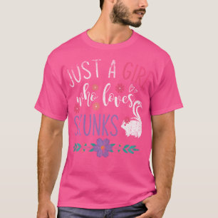 Animal Lover Idea Zoo Keeper Skunk T-Shirt