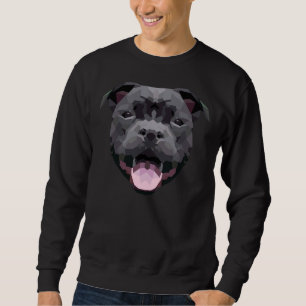 Animal Lover Pet Owner Pitbull Face Sweatshirt