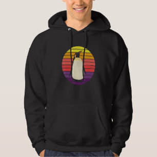 Animal Lover Retro Style Penguin Sunset 70s 80s 90 Hoodie