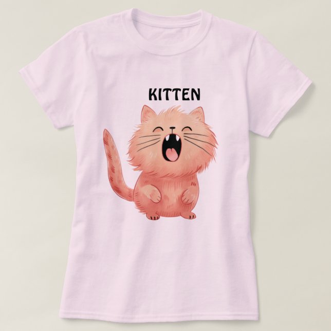 Animal Lovers Cat T-Shirt (Design Front)