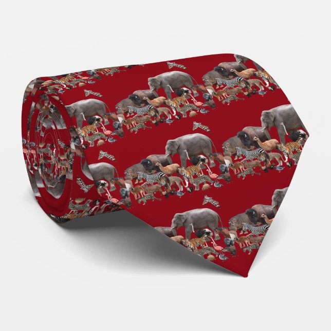 animal march tie (Rolled)