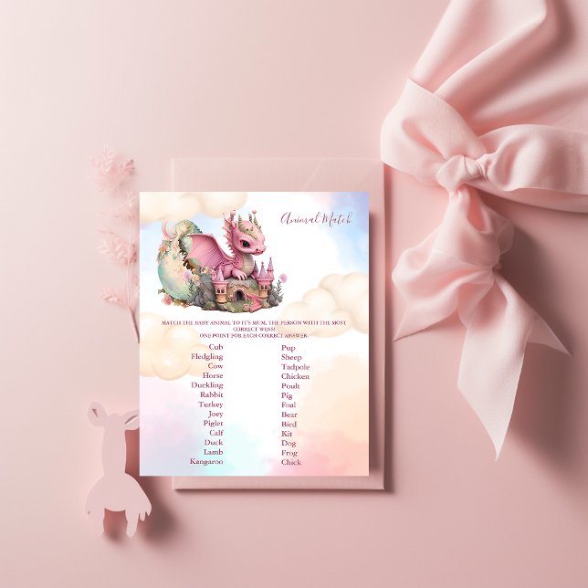 Animal Match Baby Shower Game (Creator Uploaded)