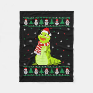 Animal Matching Family Ugly Christmas Sweater  Fleece Blanket