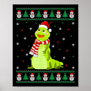 Animal Matching Family Ugly Christmas Sweater  Poster