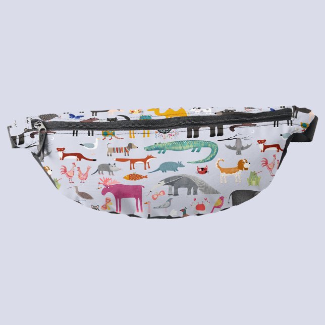 Animal Menagerie Bum Bags (Animal menagerie fun fanny pack)