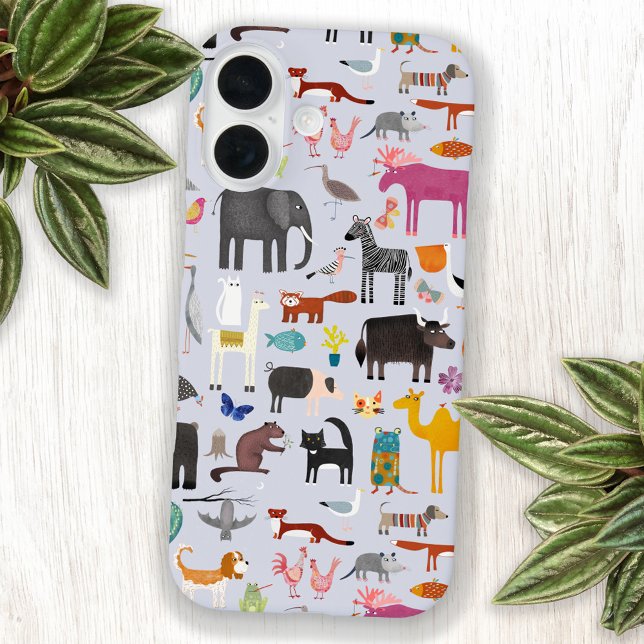 Animal Menagerie Case-Mate iPhone Case (Animal menagerie fun cell phone case)