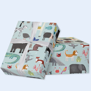 Animal Menagerie Wrapping Paper