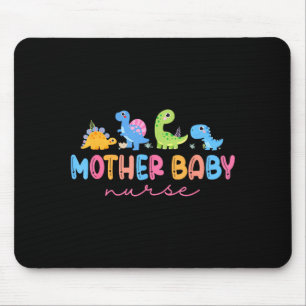 Animal Mother Baby Nurse Dinosaur Stpartum Rn Ob N Mouse Pad