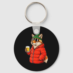 Animal motifs fox party après ski shirt skiingAnim Key Ring