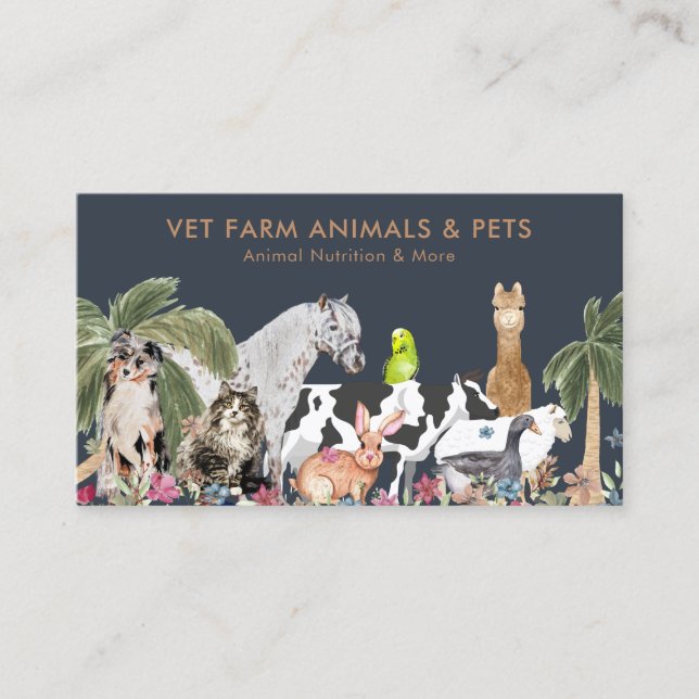 Animal Nutritionist Business Card (Front)
