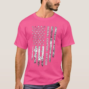 Animal Officer Animal Control Loves Rescue Officer T-Shirt