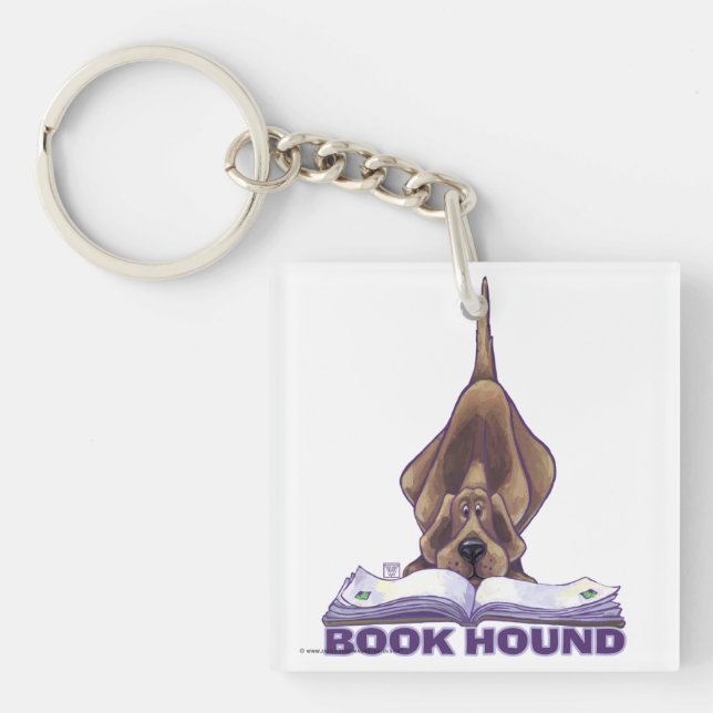 Animal Parade Book Hound Key Ring (Front)