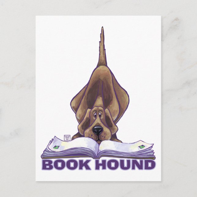 Animal Parade Book Hound Postcard (Front)