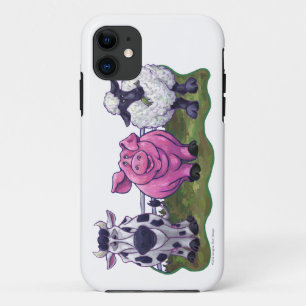 Animal Parade Cow, Pig, Sheep iPhone5 Case-Mate iPhone Case