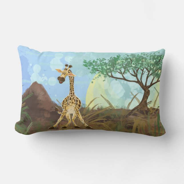 Animal Parade Giraffe Lumbar Cushion (Front)
