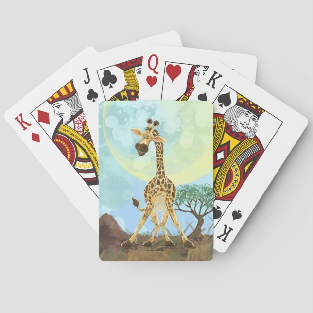 Animal Parade Giraffe Playing Cards (Back)