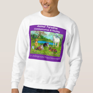 Animal Paradise, purple sweat shirt