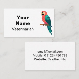 Animal, Parrot, Bird Image Business Card