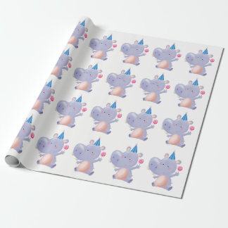 Animal party wrapping paper