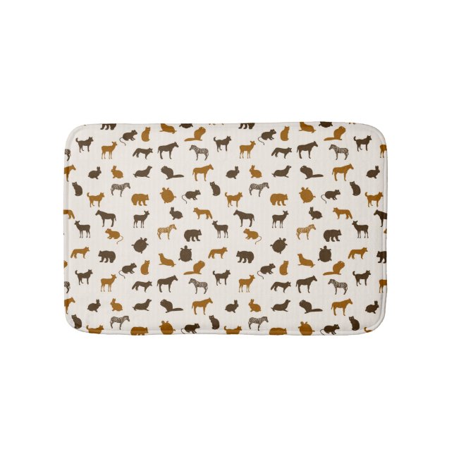 Animal pattern 1 bath mat (Front)