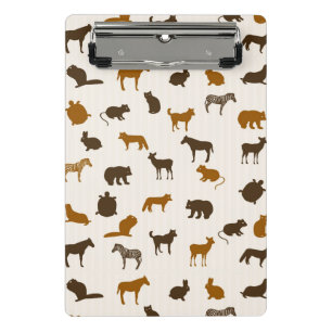 Animal pattern 1 mini clipboard