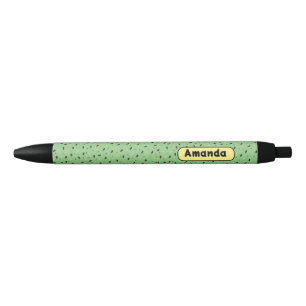 Animal pattern Green Black Ink Pen
