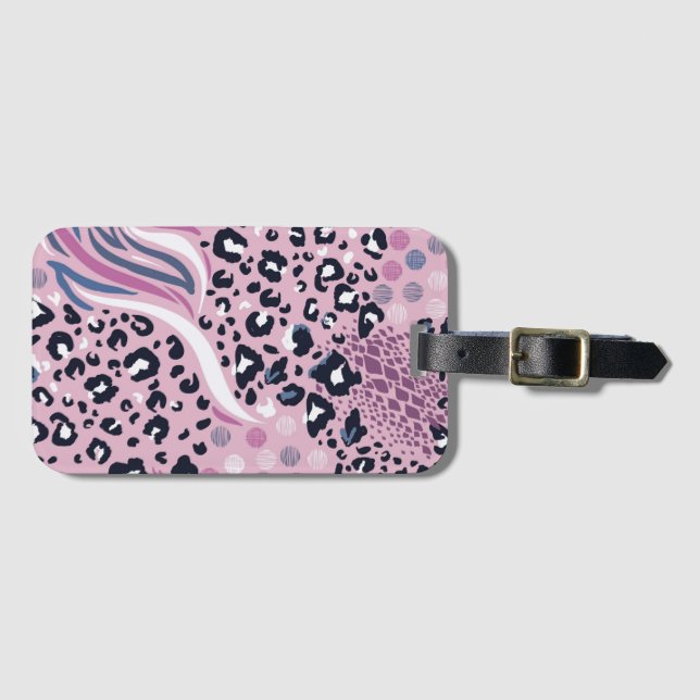 Animal Pattern Luggage Tag (Front Horizontal)
