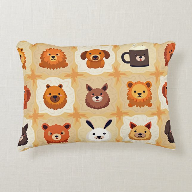Animal Pattern Pillow (Front)