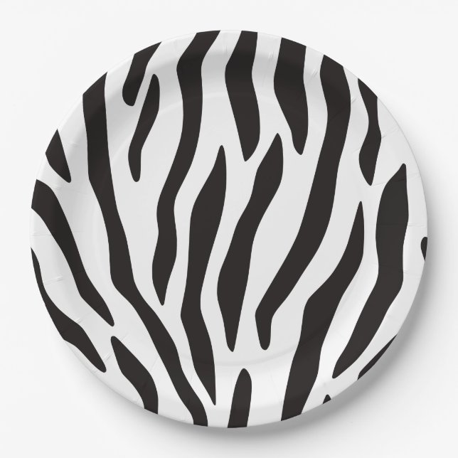 Animal Pattern Print Paper Plate (Front)