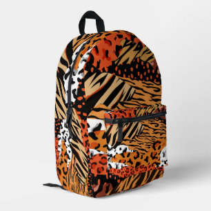 Animal Pattern Printed Backpack
