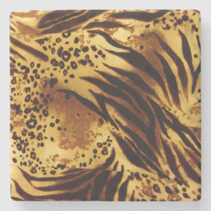 Animal Pattern Stone Coaster