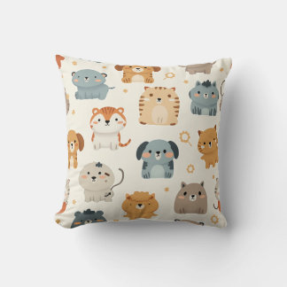 animal patterned cushion