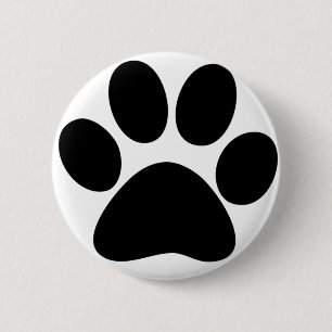 Animal Paw 6 Cm Round Badge