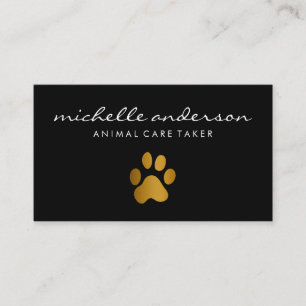 Animal Paw / Dog Sitter Business Card