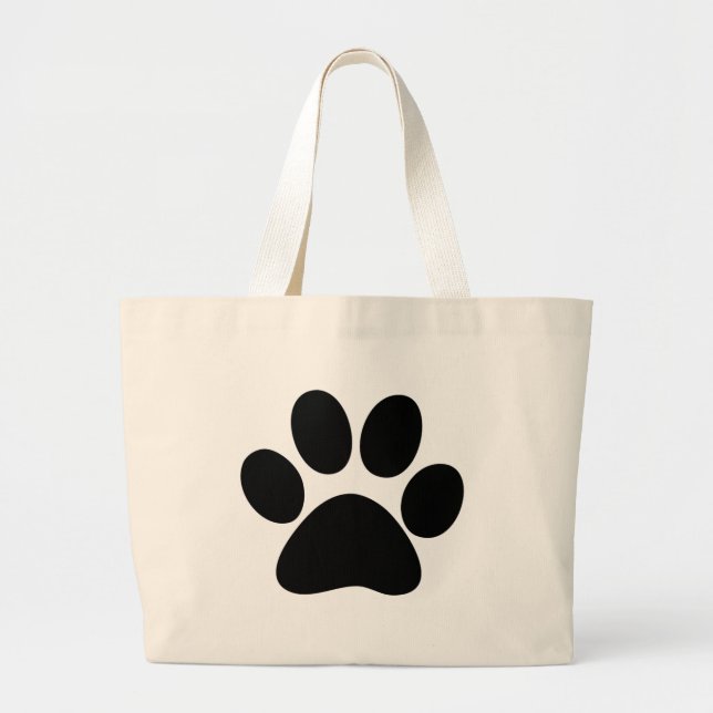 Animal Paw Large Tote Bag (Front)