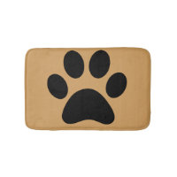 Animal Paw Print Bath Mat