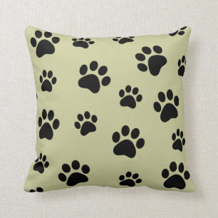 Animal paw print customisable pillow