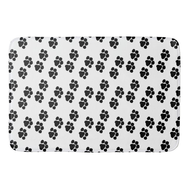 Animal Paw Prints Bath Mat (Front)