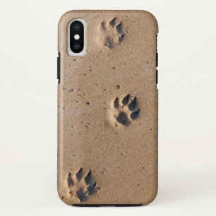 Animal paw prints in sand Case-Mate iPhone case