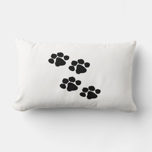 Animal Paw Prints Lumbar Cushion (Front)