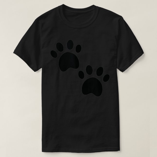 Animal Paw Prints  T-Shirt (Design Front)