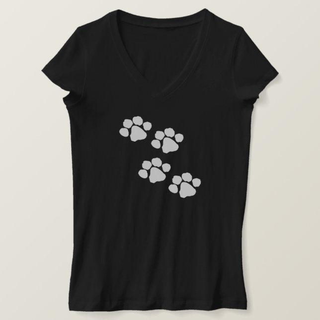 Animal Paw Prints T-Shirt (Design Front)