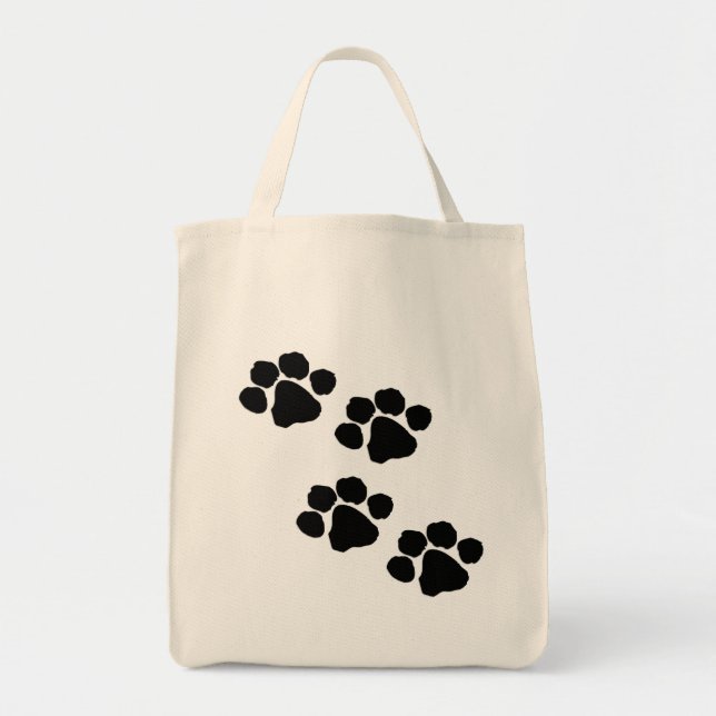 Animal Paw Prints Tote Bag (Front)