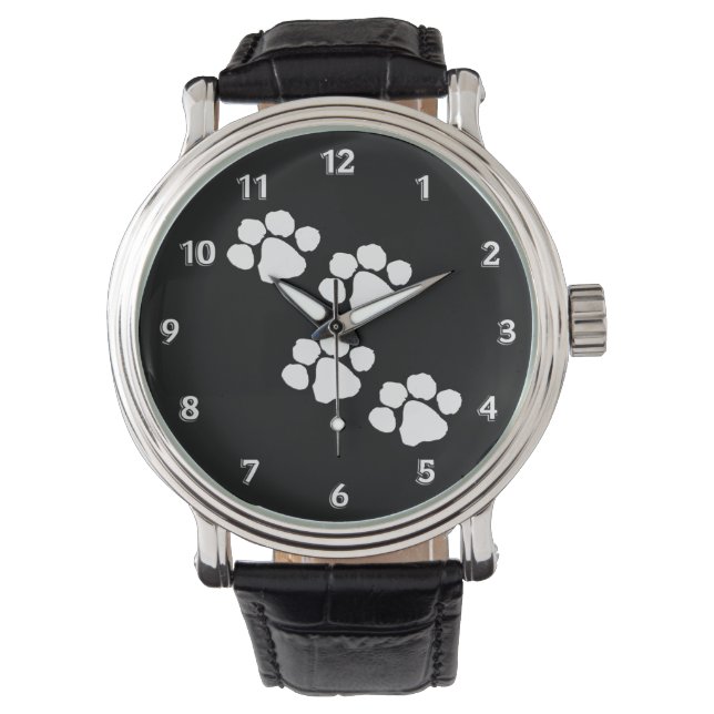 Animal Paw Prints Watch (Front)