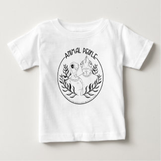 Animal People - Baby And Toddle Shirts Black Logo
