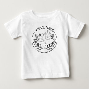 Animal People - Baby Shirt - Black Logo