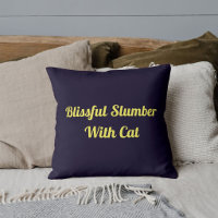 Animal Pet Cat Funny Quote Personalised Navy Blue