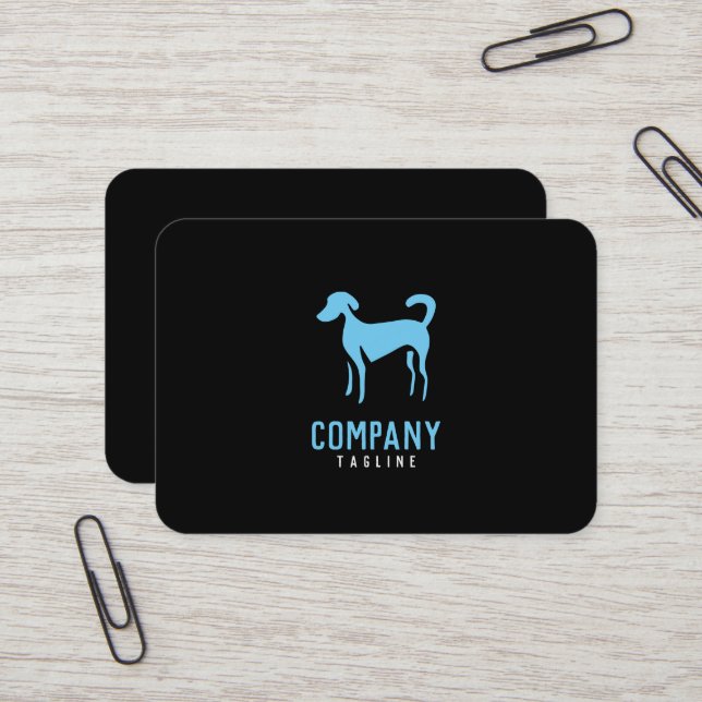 Animal pet dog business card (Front/Back In Situ)