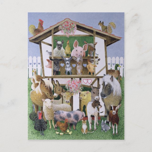 Animal Playhouse Postcard (Front)