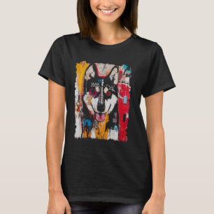 Animal Pop Art Design With A Dog On It Men's Graff T-Shirt
